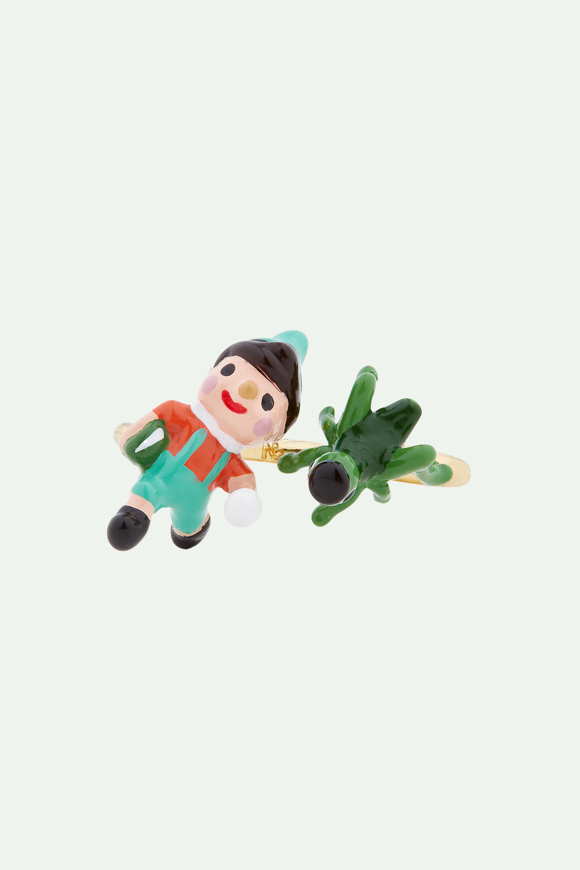 Bague ajustable Pinocchio et cricket - Image 3