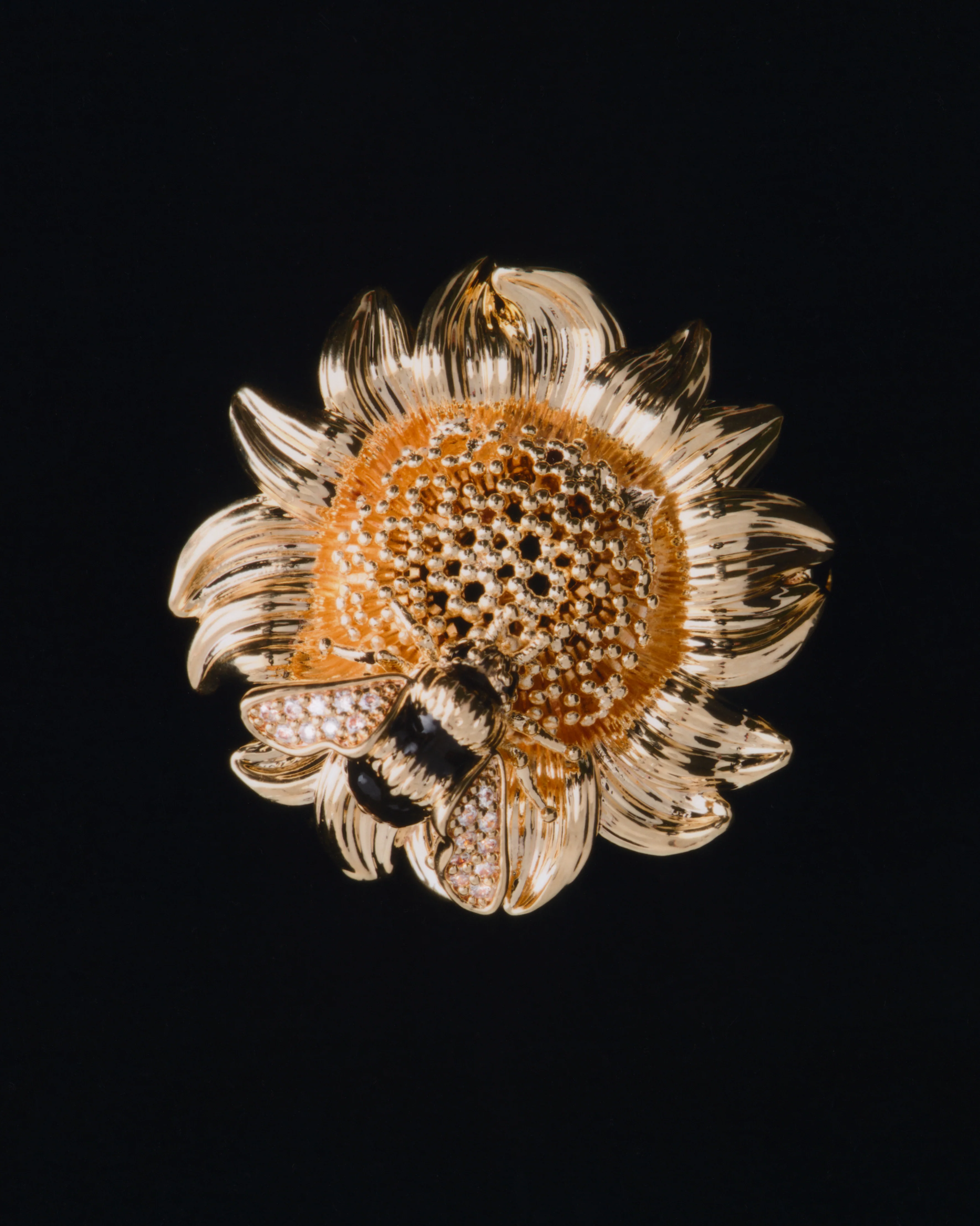 Broche tournesol et bourdon - Image 3