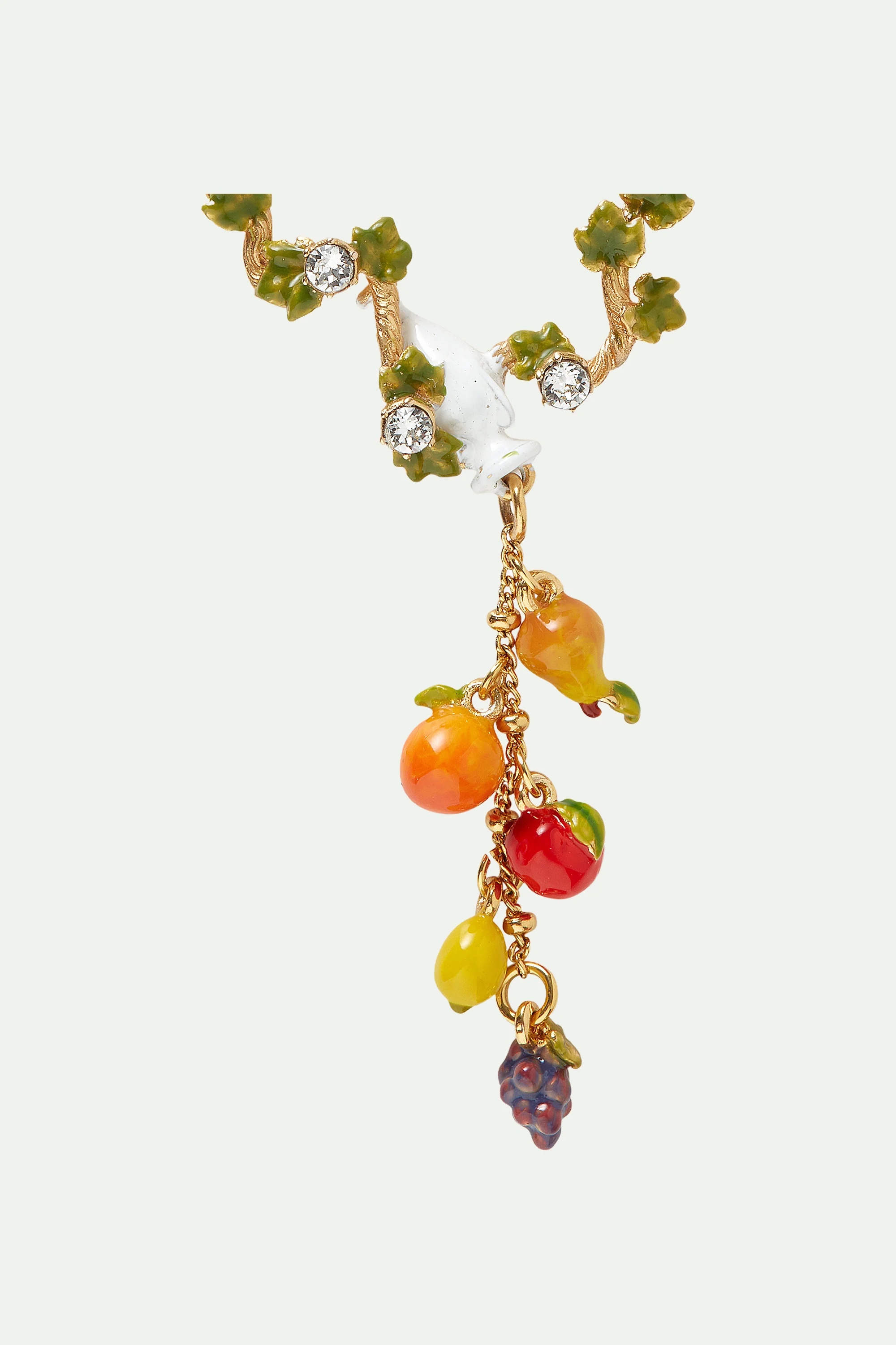 Collier Pendentif Amphore, Feuilles de Vigne et Fruits - Image 3